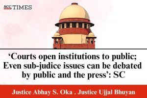 sub judice issue public debate press