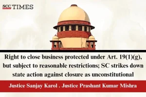 Right to close business