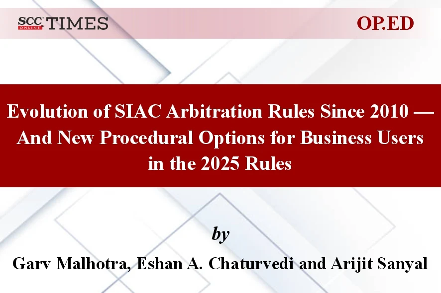 SIAC Arbitration Rules