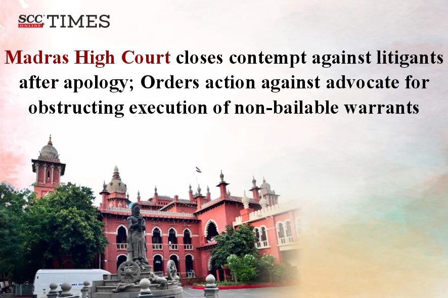 action against advocate for obstructing