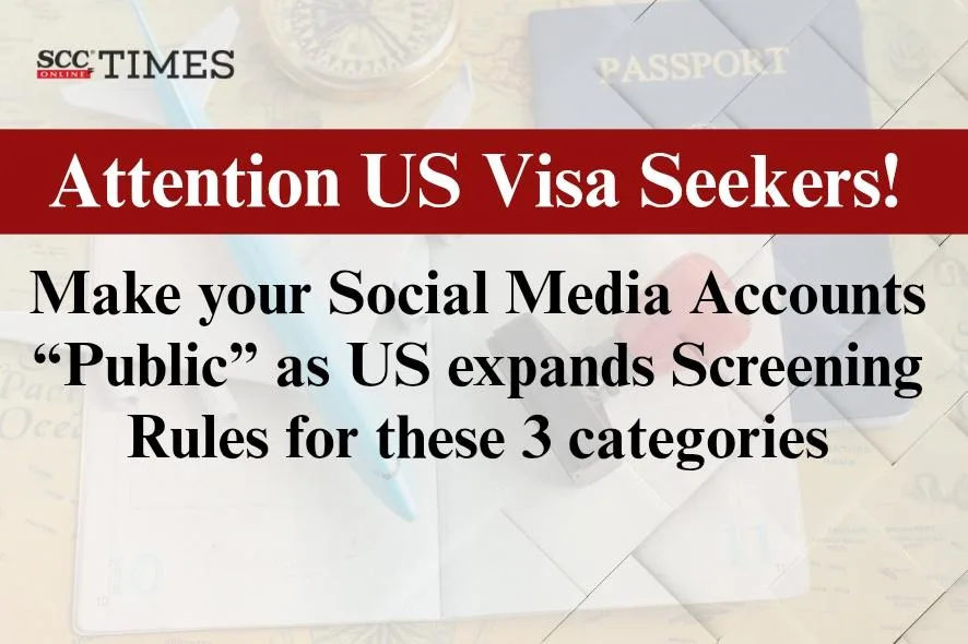 public social media accounts for US Visa