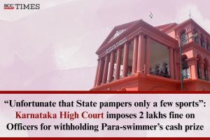 Cash prize of Para-swimmer
