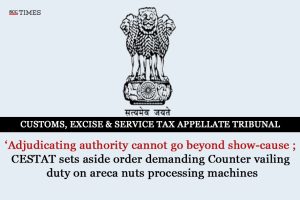 Counter vailing duty on machines for areca nuts