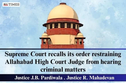 order against Allahabad HC Judge