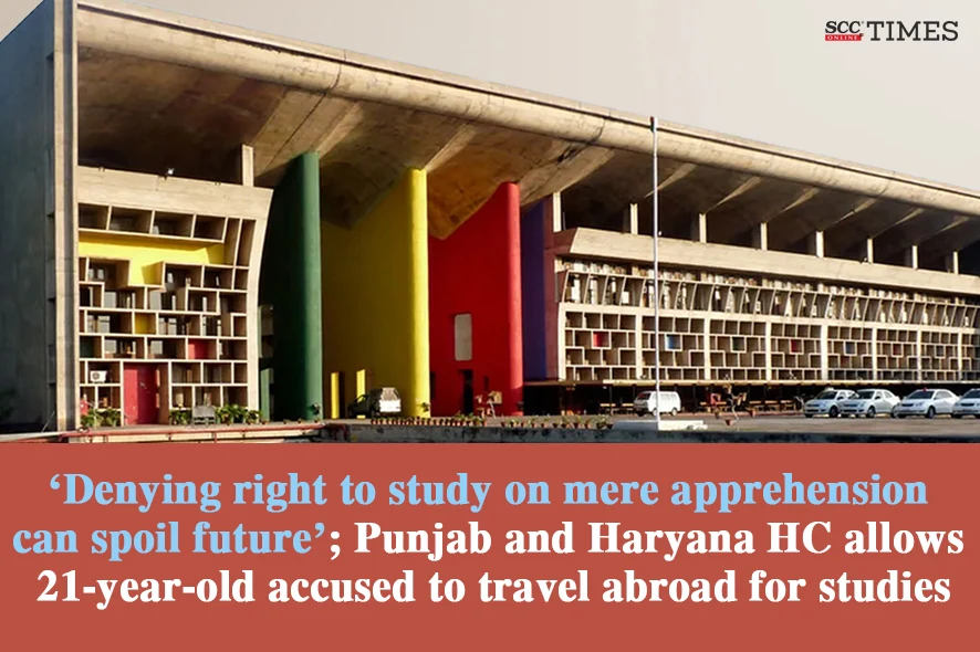 accused’s right to travel abroad for studies
