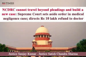 refund to doctor in medical negligence case