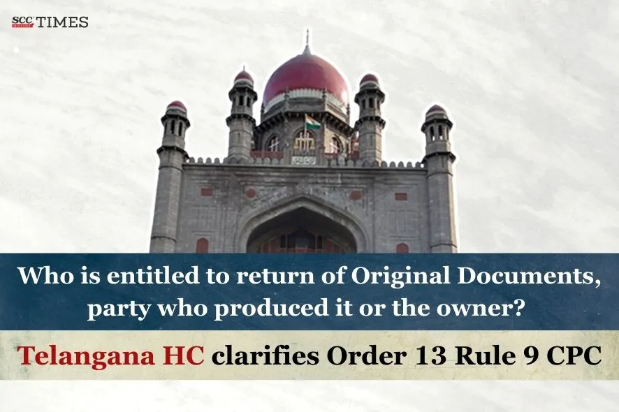 return of original documents