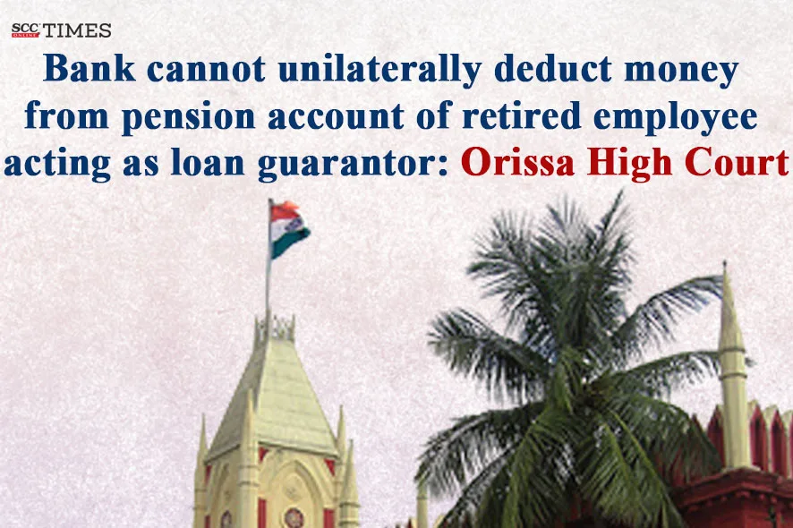 Bank deduction from pension account