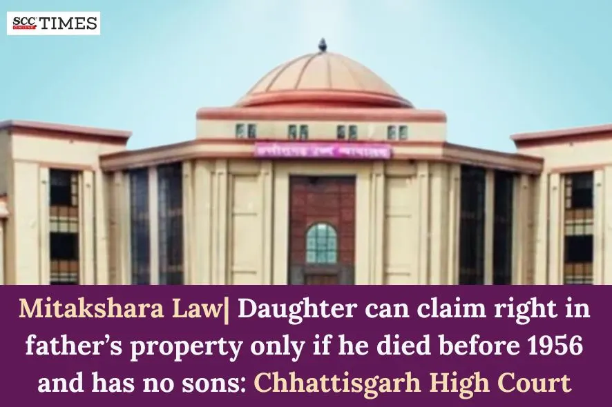 Daughter's right in father's property