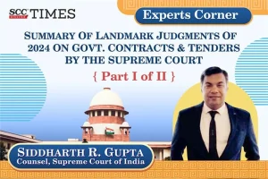 Judgments on Government Contracts and Tenders