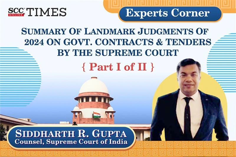 Judgments on Government Contracts and Tenders