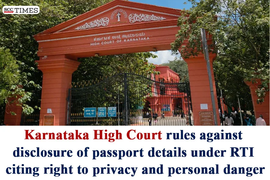 disclosure of passport details