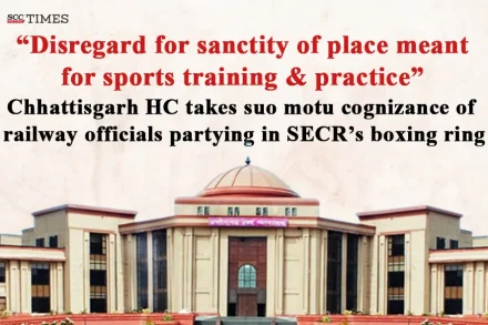 railway officials partying in boxing ring