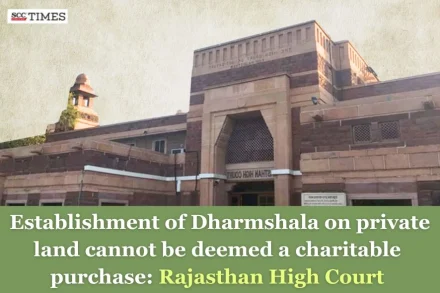 Dharmshala on private land not charitable