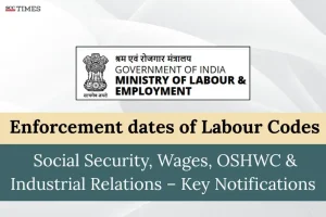 Enforcement dates of Labour Codes