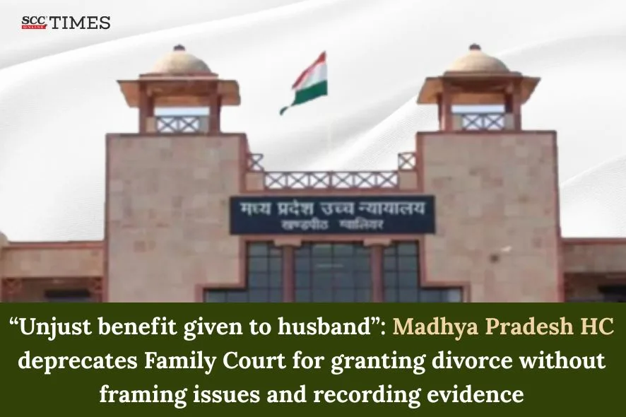 Granting divorce without framing issues