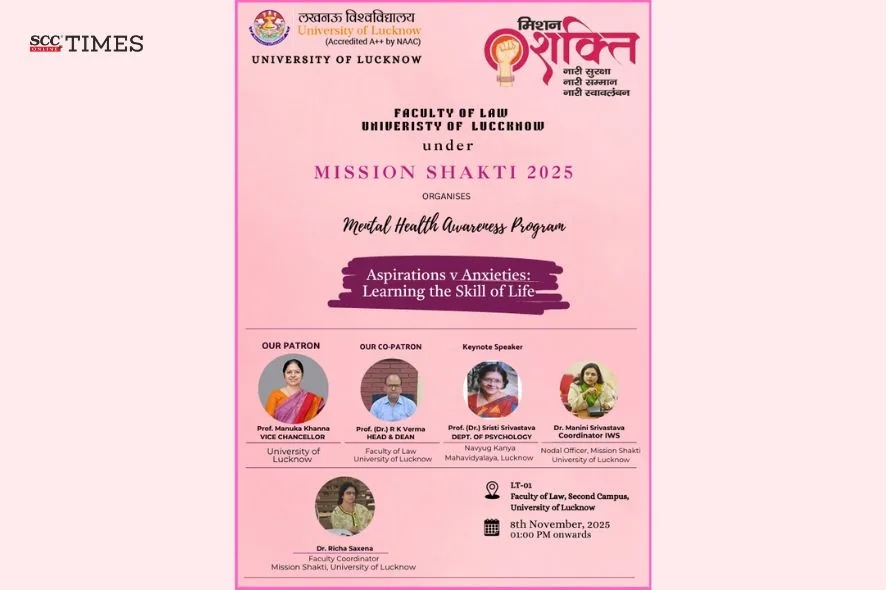 Mission Shakti 2025 Mental Health Programme Lucknow University