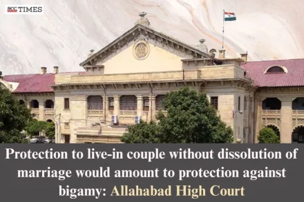 Protection to live-in couple without dissolution of marriage