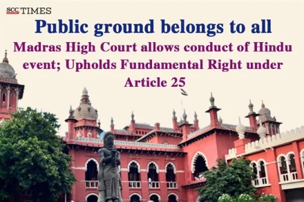 Public ground cannot be reserved for one community