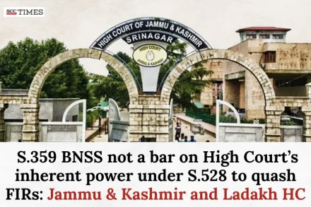 S. 359 BNSS no bar on HC's inherent power