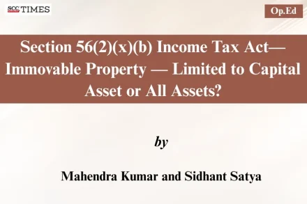 Section 56(2)(x) – Immovable Property Taxation