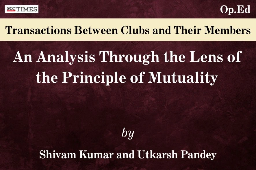 Transactions Between Clubs and Their Members