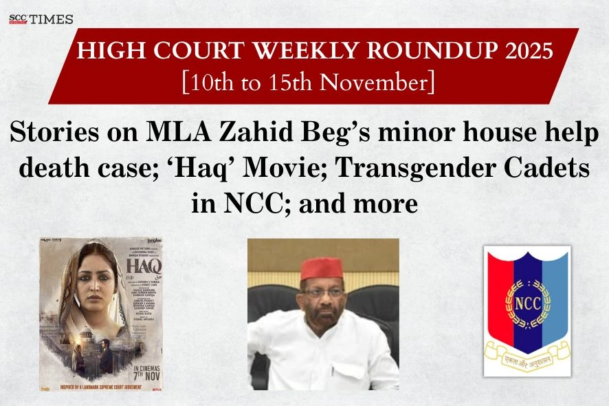 High Court Weekly Roundup