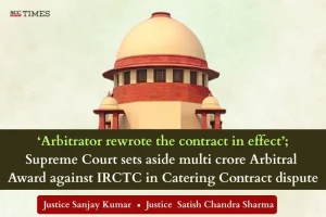 irctc catering contract dispute arbitration