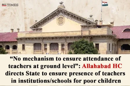 presence of teachers in schools for poor children