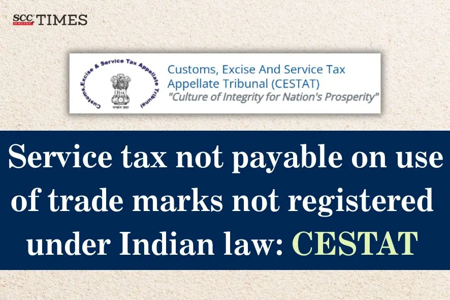 service tax on use of trade marks