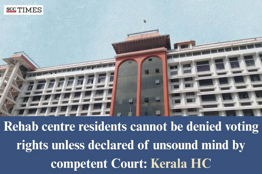 voting rights of rehab residents