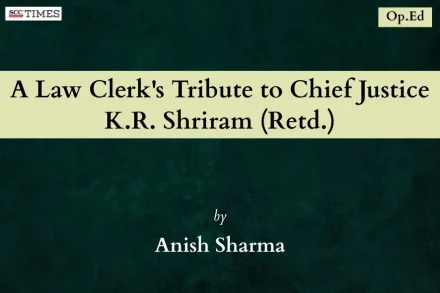 Chief Justice K R Shriram tribute