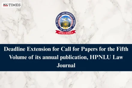 HPNLU Law Journal Call for Papers Extension