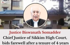Justice Biswanath Somadder, Chief Justice of Sikkim High Court, bids farewell after a tenure of 4 years
