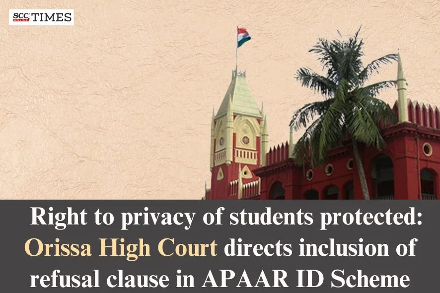 Right to privacy of students