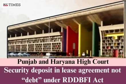 Security deposit in lease agreement not debt RDDBFI