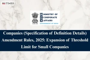 Threshold Limit for Small Companies