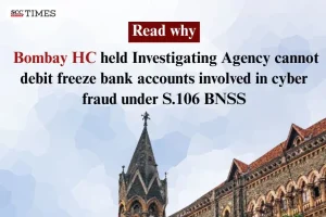 debit freeze account under S. 106 BNSS