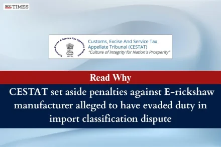 e-rickshaw import classification dispute
