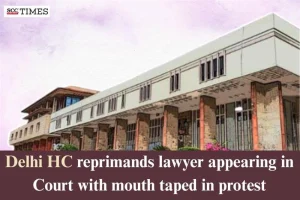 lawyer taping mouth in protest