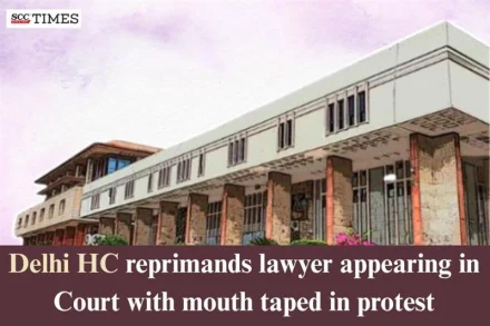 lawyer taping mouth in protest