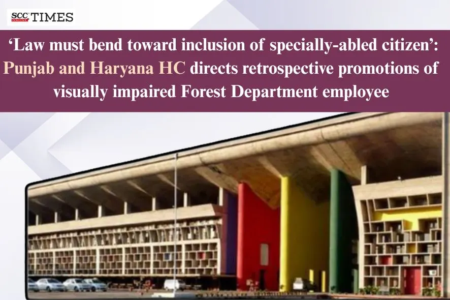 visually impaired Forest Department employee