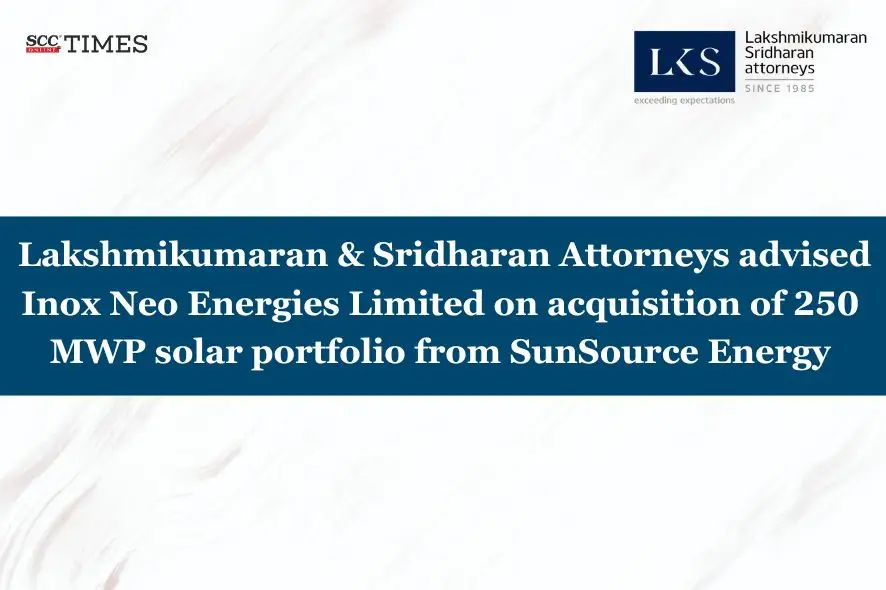 Inox Neo Energies SunSource solar acquisition