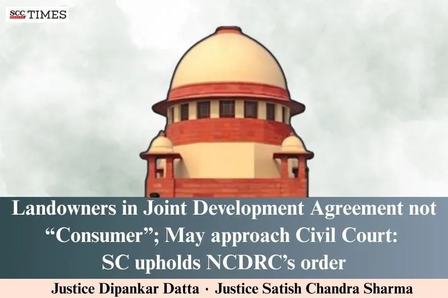 Landowners in Joint Development Agreement Not Consumers