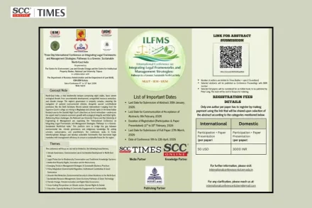 NLUT International Conference on Sustainable North-East India 2026