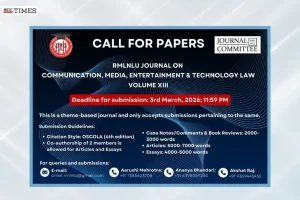 RMLNLU Journal on Communication Media Entertainment & Technology Law