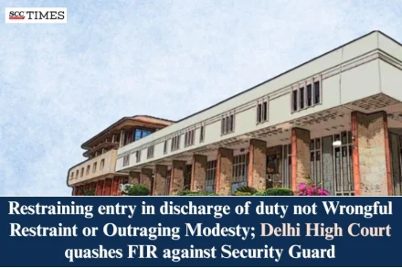 Restraining entry in discharge of duty