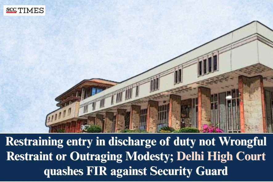 Restraining entry in discharge of duty