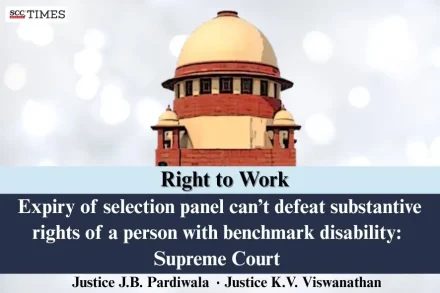 Rights of Disabled Candidate
