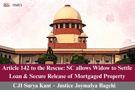 SC allows widow to settle loan